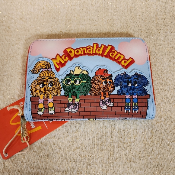Loungefly McDonalds Fry Kids Fry Guys McDonaldland Zip Around Wallet NEW - Picture 7 of 13